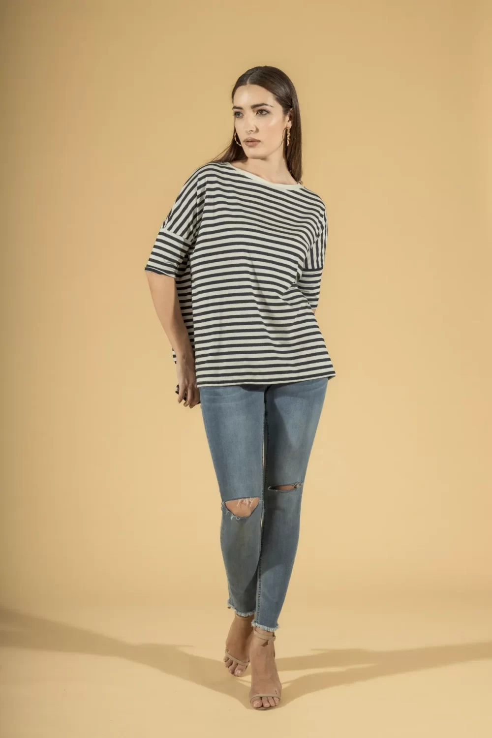 MAGLIA AMPIA RIGATA – DGP1301