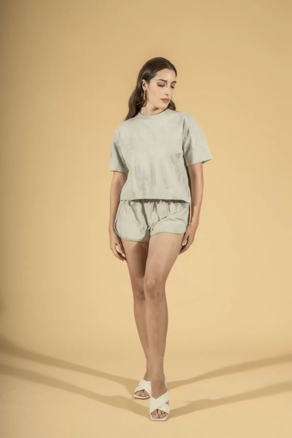 SHORT FELPA MARMORIZZATA – DGP1344