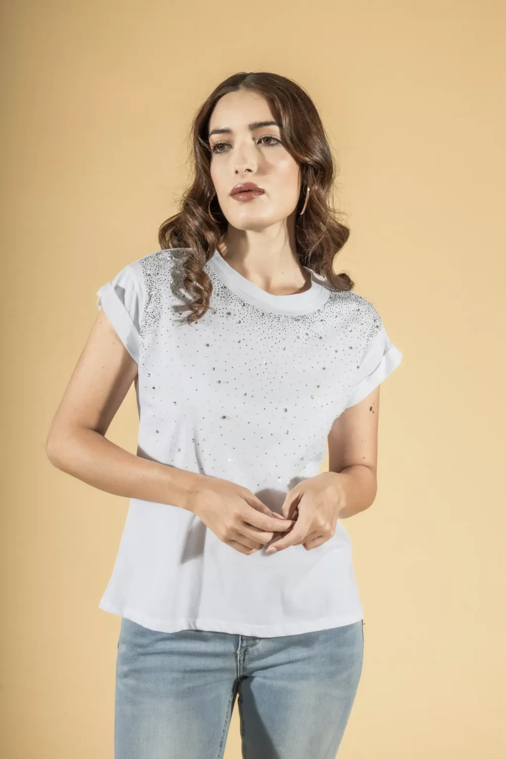 T SHIRT MM CON APPLI. STRASS – DGP1351