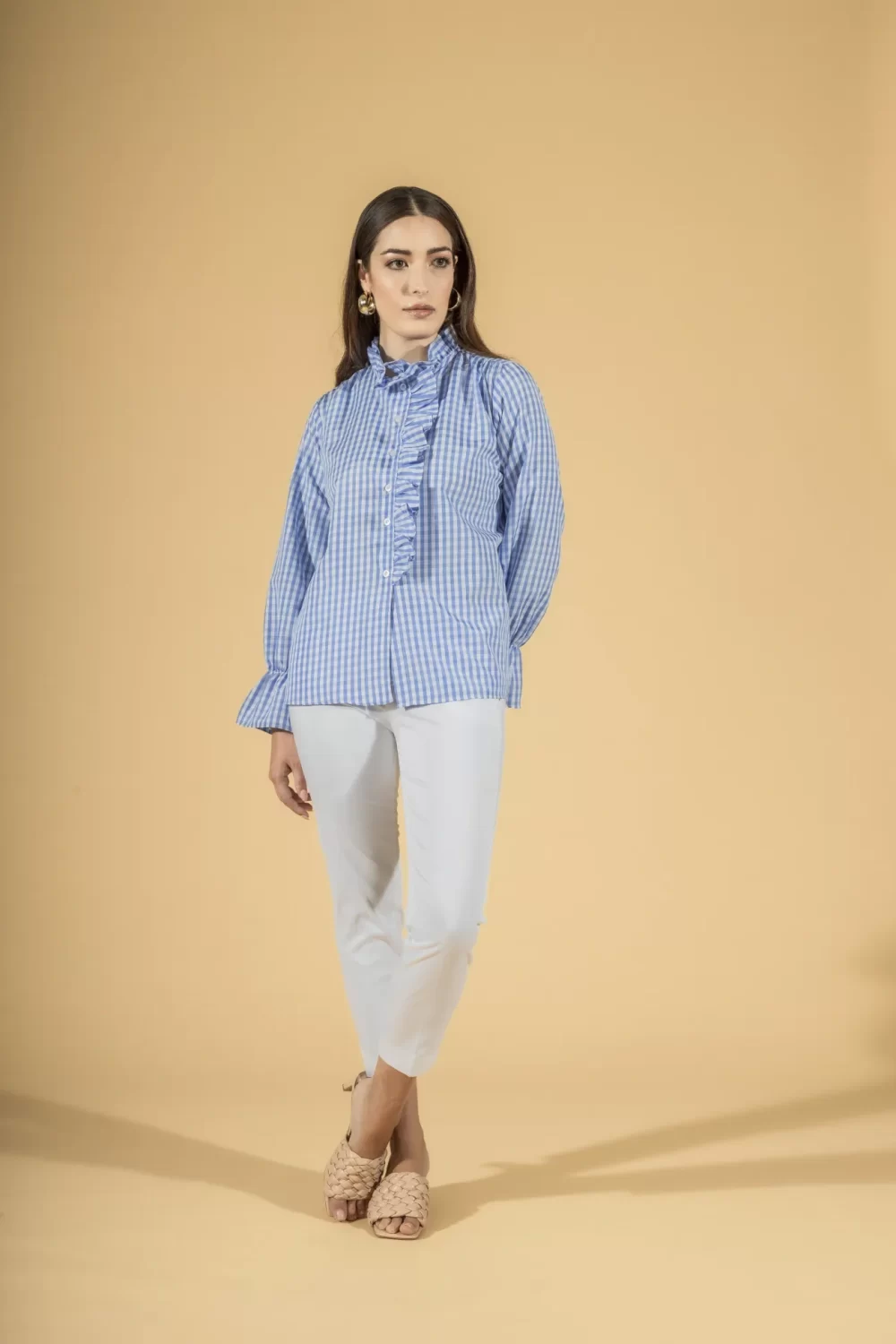 CAMICIA QUADRETTI CON ROUGE – DGP1402