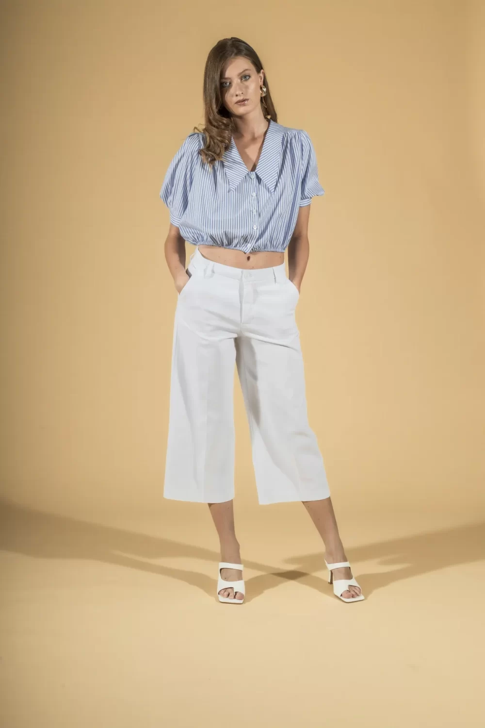 CAMICIA CORTA RIGATA – DGP1406