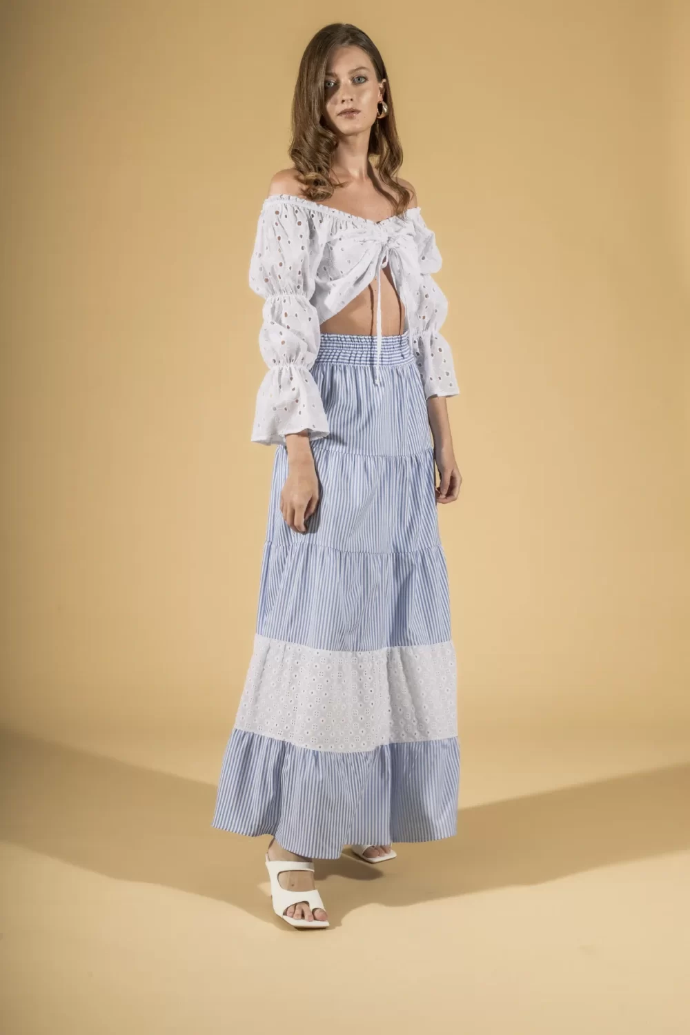 MAGLIA CORTA MAN 3/4 IN PIZZO – DGP1413