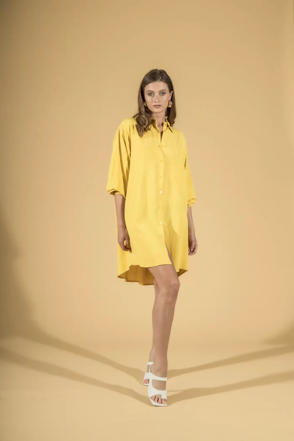 CAMICIONE LUNGO VISCOSA/LINO – DGP1426