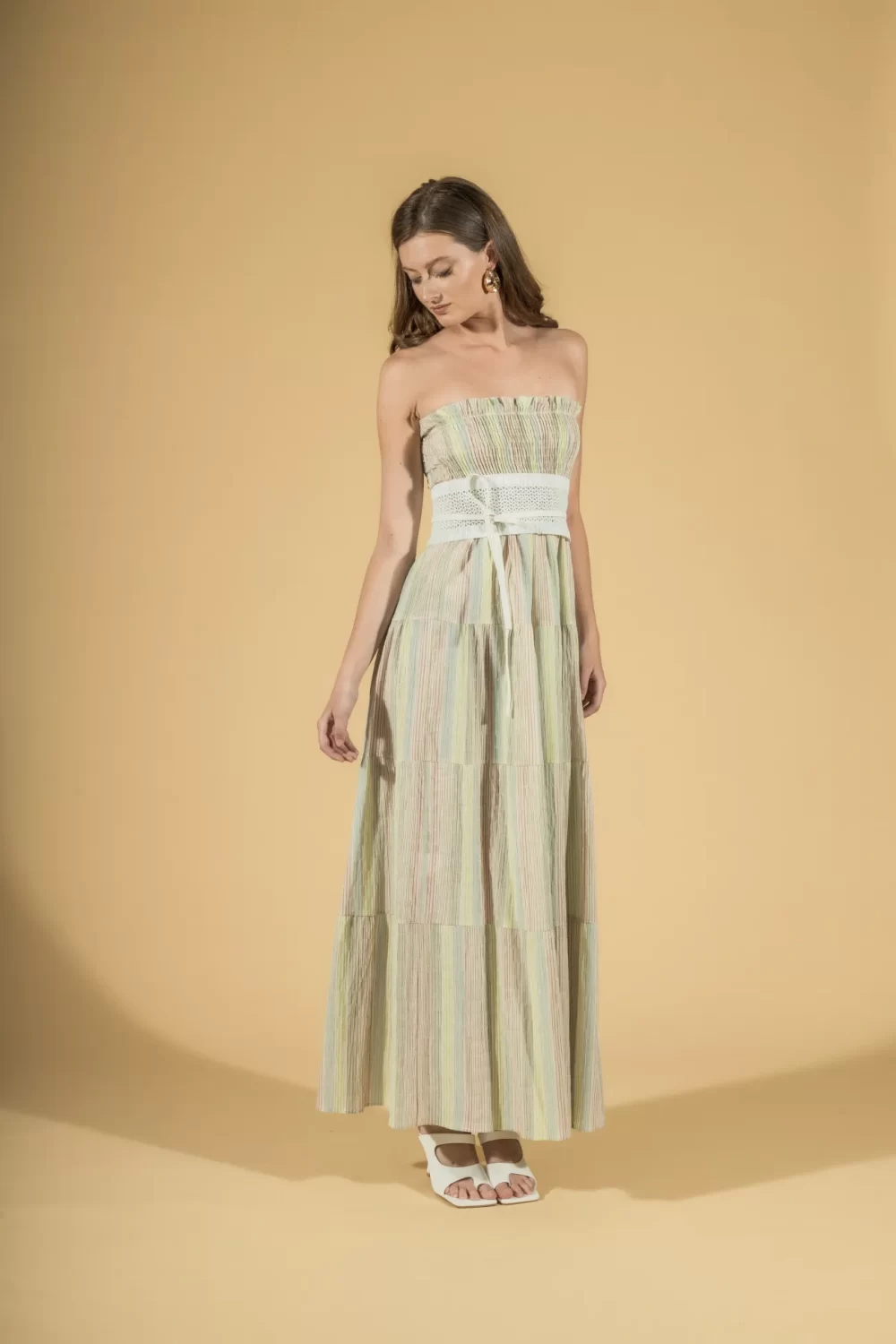 ABITO LUNGO FASCIA MULTICOLOR – DGP1433