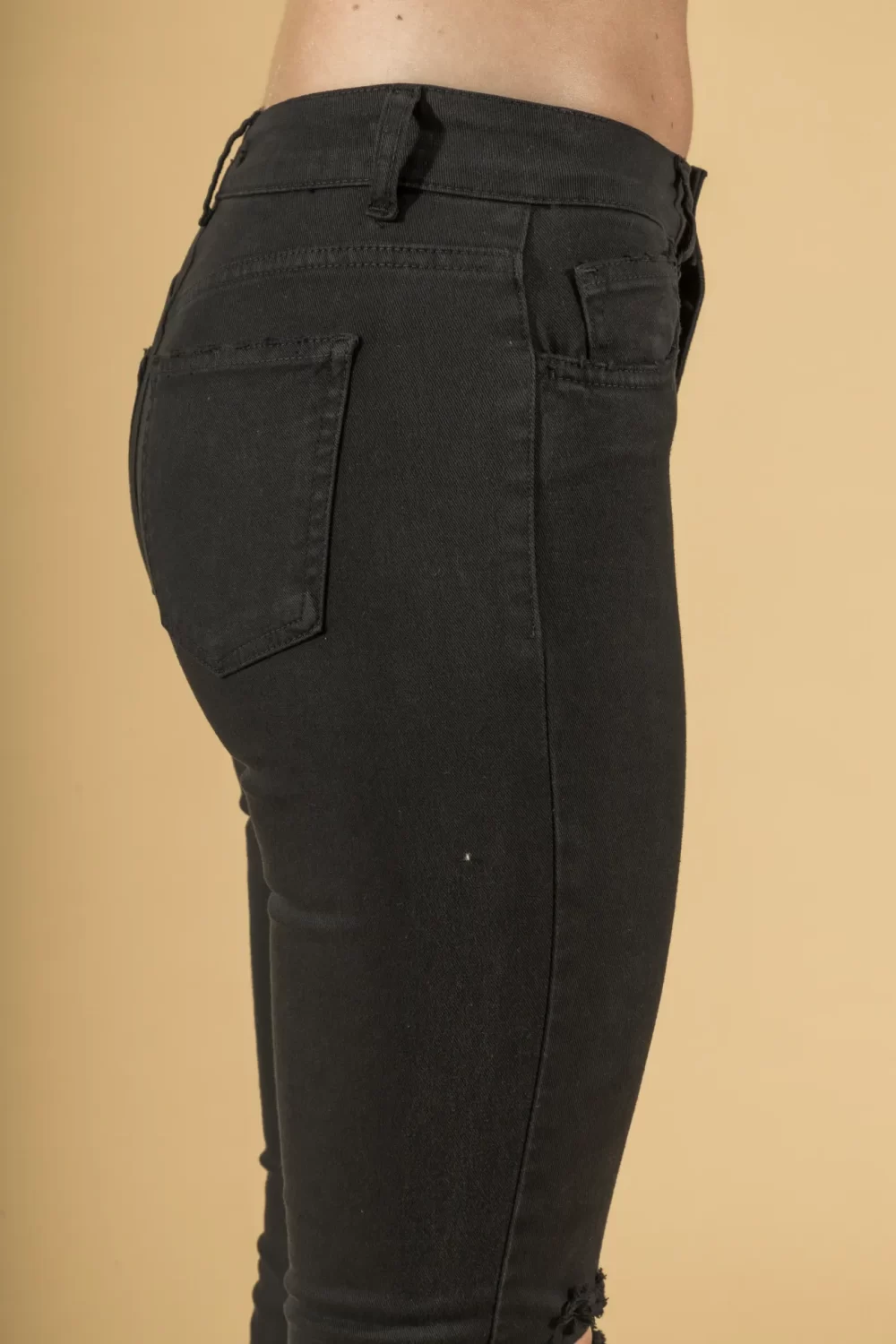 PANTALONE VITA ALTA CON SPACCHETTI BULL – DGP1538°