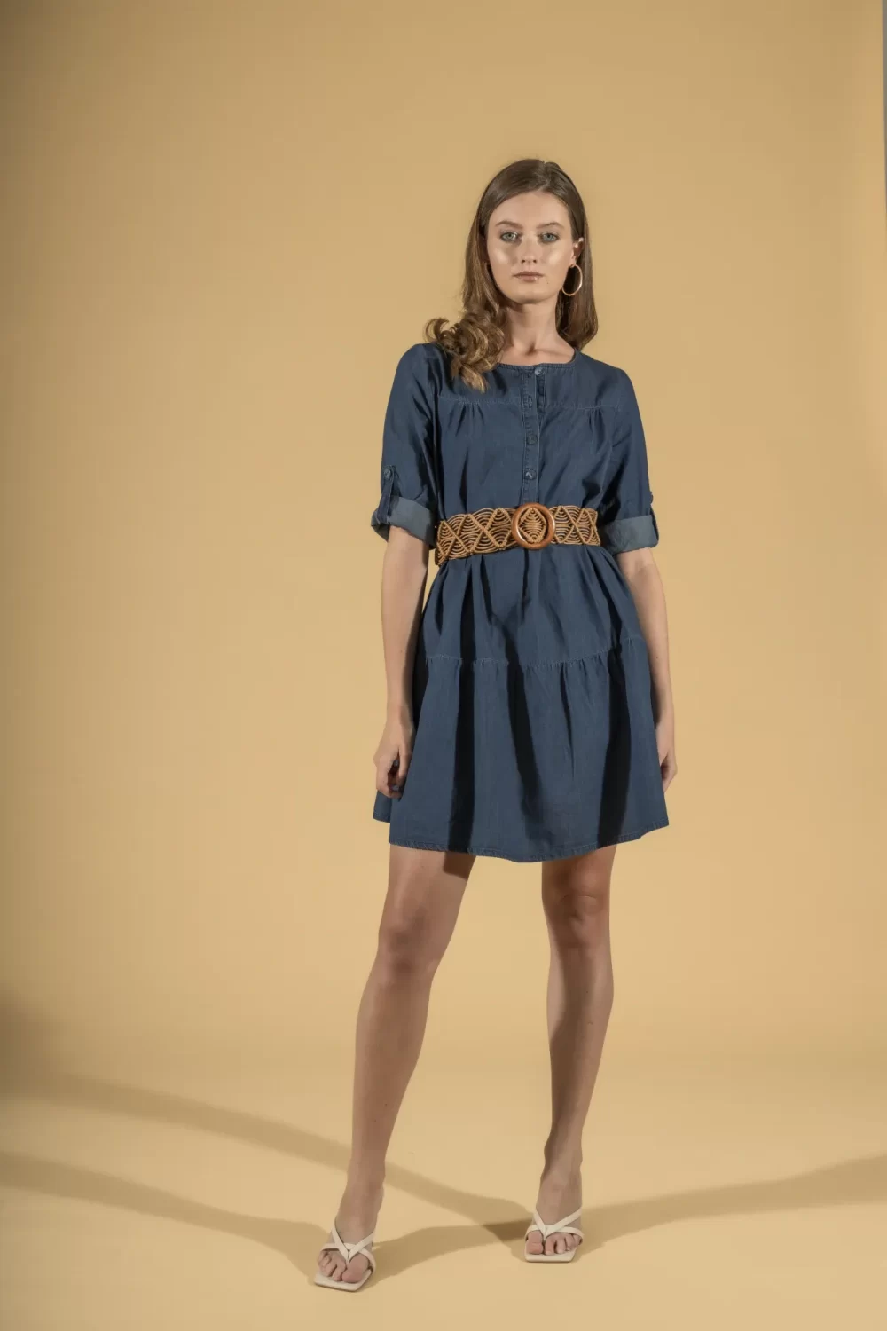 ABITO TENCEL CON BALZE – DGP1562