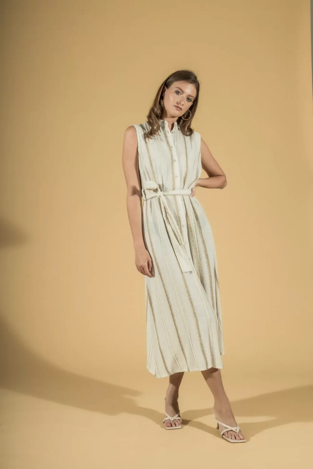 ABITO LUNGO SMANICATO RIGATO – DGP1722