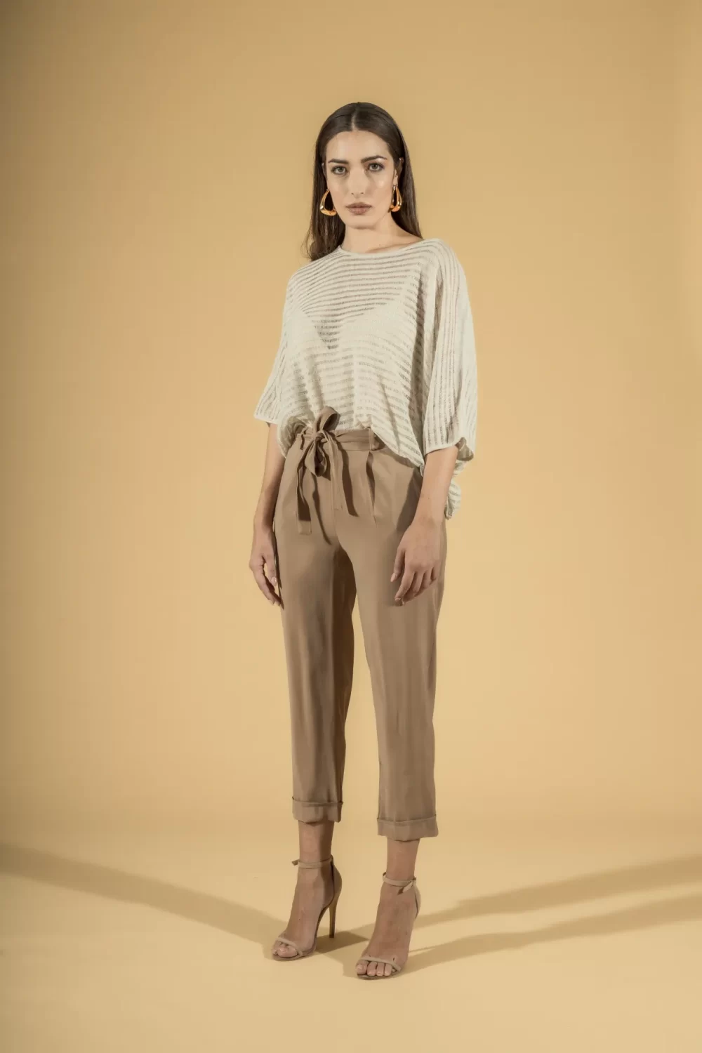 MAGLIA MM PIPISTRELLO RIGATA LINO/VISCOSA – DGP2008