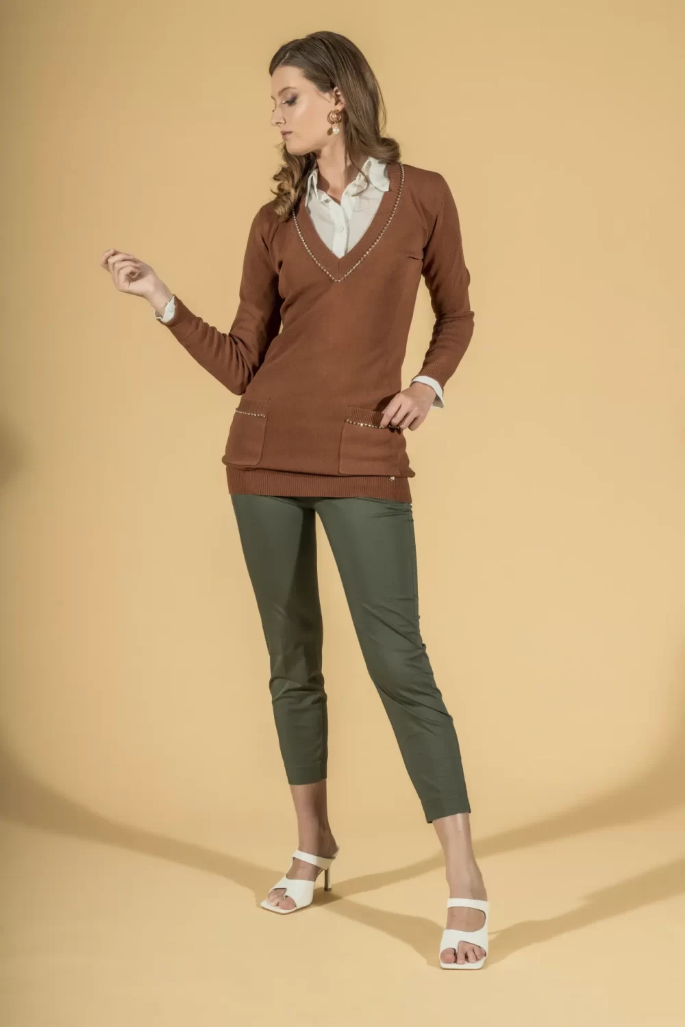 MAXIMAGLIA SCOLLO A V CON APPLICAZIONE – DGP2036°