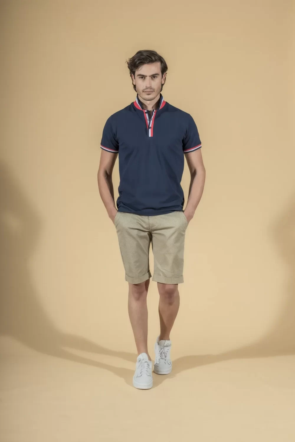 POLO CON RIB TRICOLORE – UGP456