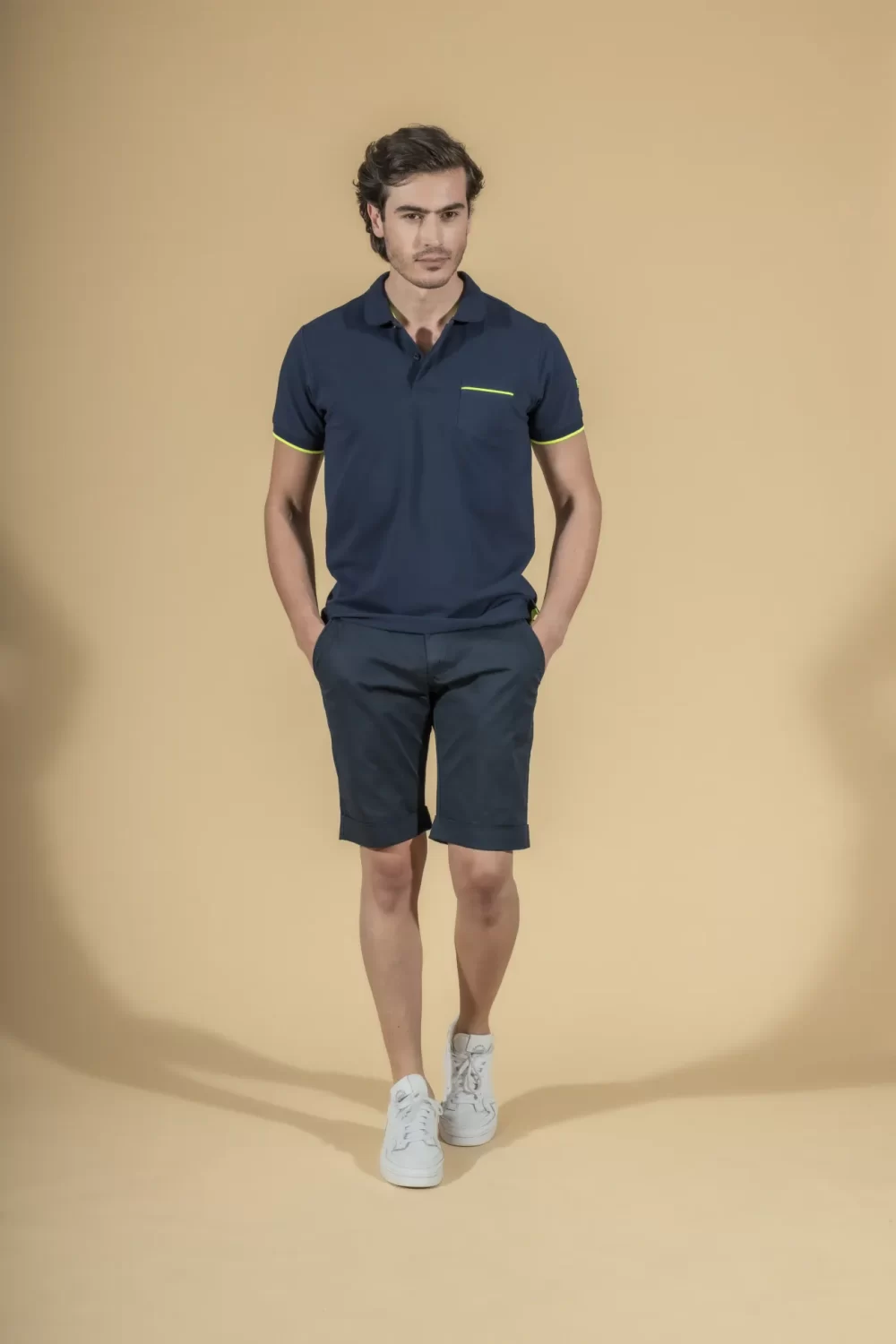 POLO CON TASHINO E RIP FLUO – UGP467