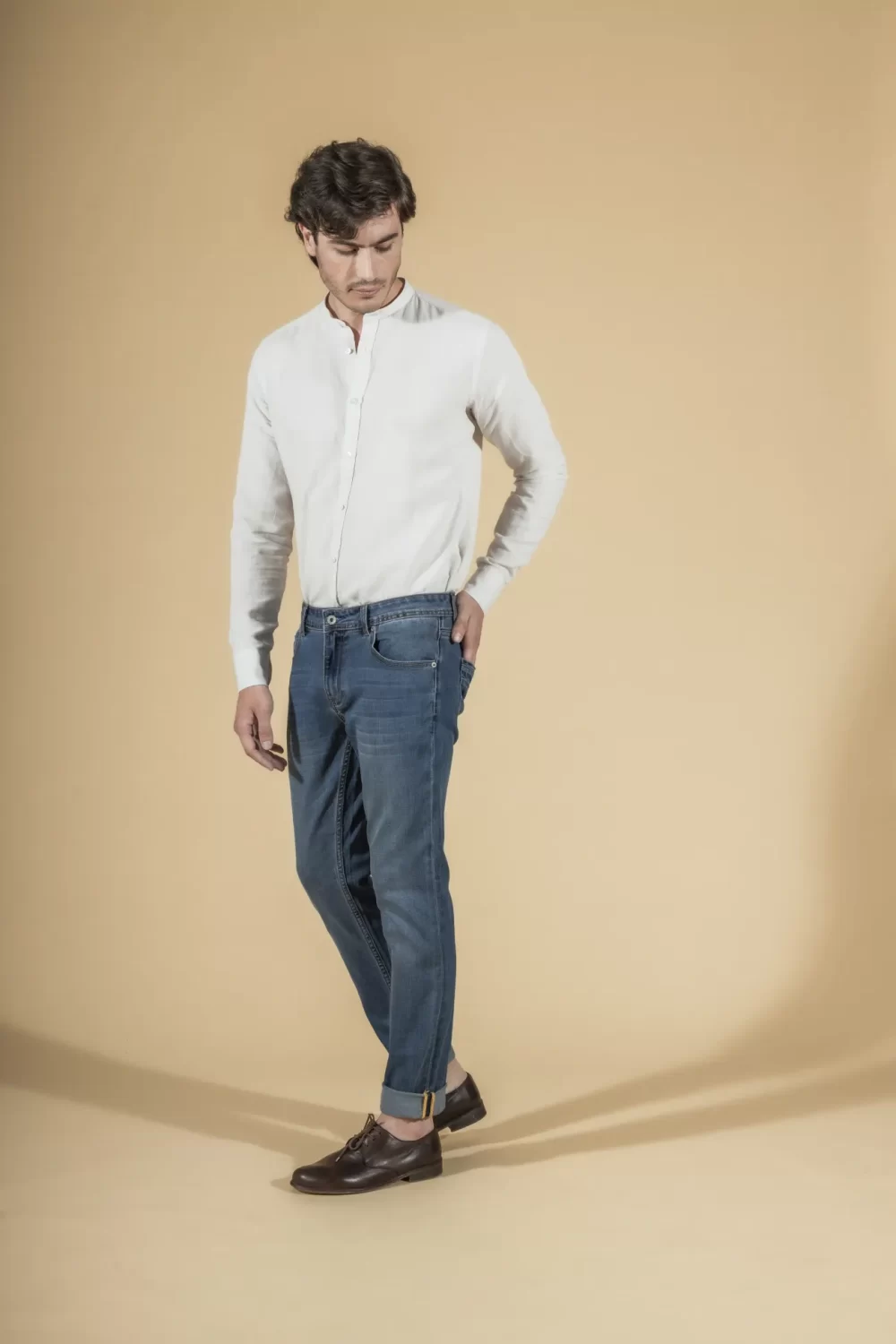 CAMICIA LINO COLLO COREANA – UGP902°