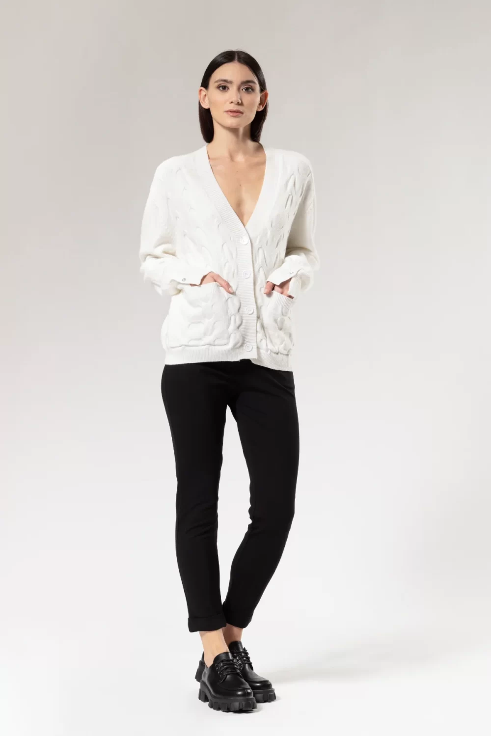 PANTALONE VITA ALTA CON PENCES E ELA VITA TU – DGF2477°