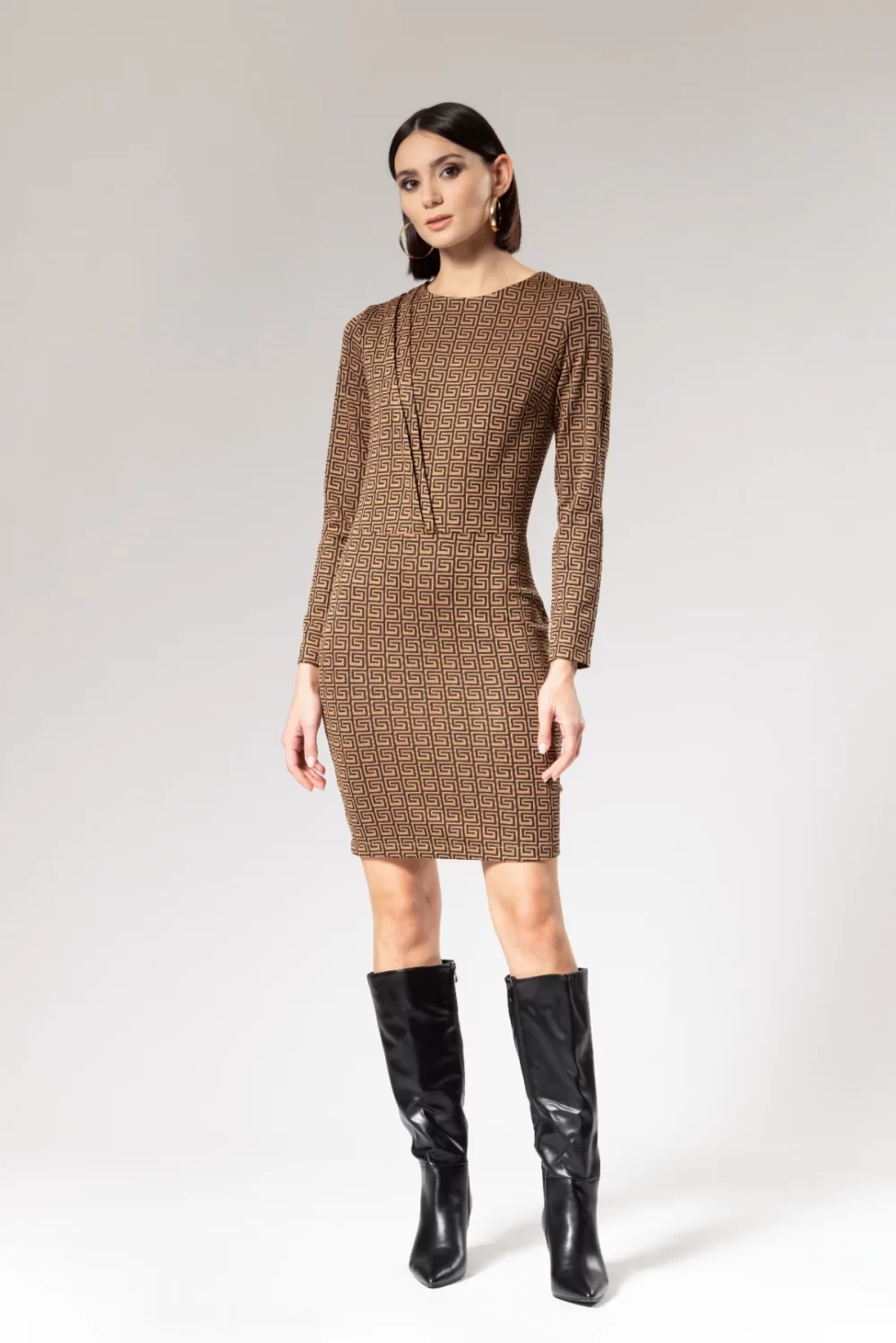 ABITO FANTASIA ML CON PIEGHE – DGF2731°