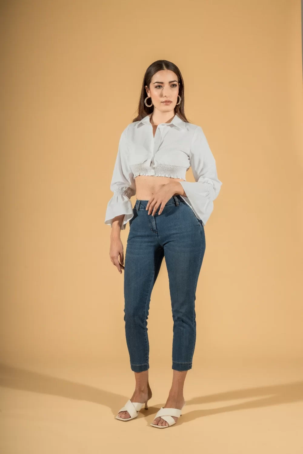 JEANS CAPRI CON SPACCHETTO – DGP1501°