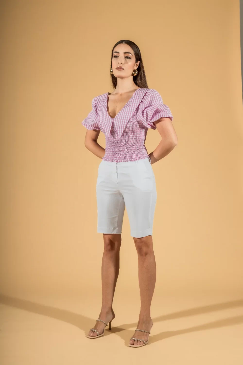 BERMUDA CON SPACCHETTI GABARDINA – DGP1524°