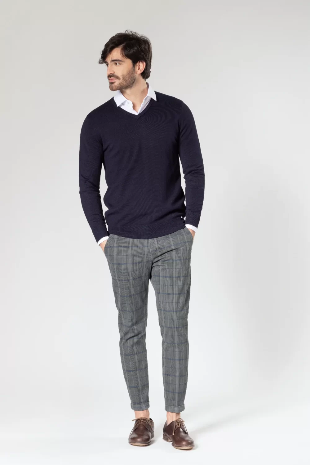 PANTALONE T AMERICA GABARDINA QUADRI – UGF1405°